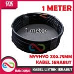 KABEL LISTRIK SERABUT TEBAL 2X0.75 MM NYYHYO  KABEL SERABUT-PUTIH PERMETER - Image 4