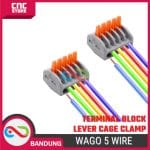 WAGO 5 WIRE TERMINAL BLOCK LEVER CAGE CLAMP - Image 3
