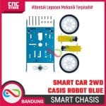 CHASSIS ALUMINUM ROBOT SMART CAR 2WD CHASSIS ROBOT BLUE - Image 4