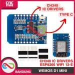 WEMOS D1 MINI ESP8266 TYPE-C 4MB LUA WIFI IOT INTERNET MCU MINI ESP8266 TYPE-C