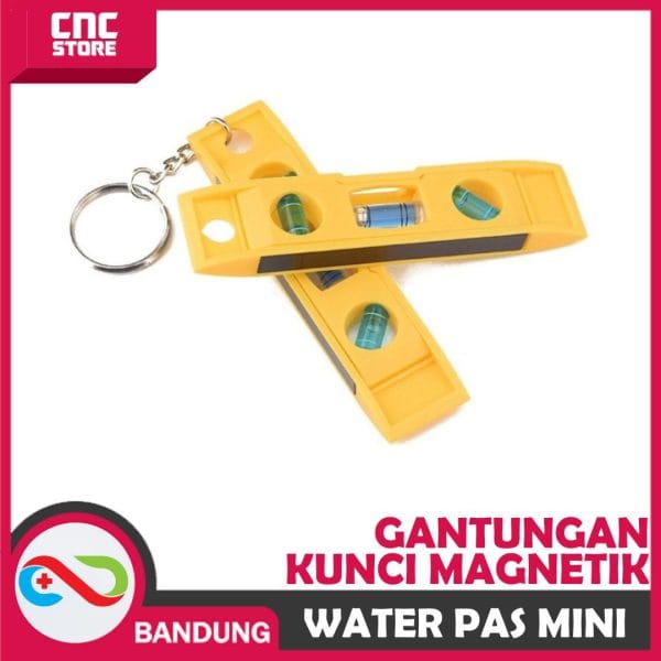 WATERPAS MINI 3 BUBBLE POCKET SIZE MAGNETIK WATERPASS GANTUNGAN KUNCI
