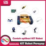 Sasis tangki paduan aluminium sasis robot kendaraan perayap video mobil pintar Henglong - Image 5