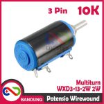 POTENSIOMETER POTENSIO WIREWOUND 10K PRESISI MULTITURN WXD3-13-2W 2W 3 KAKI - Image 3