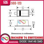 10 PCS Diode 1N4148 SOD123 1N4148W T4 SOD-123 Switching Diode 1N4148 SMD - Image 2