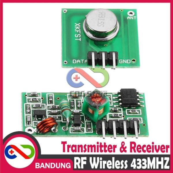 433MHZ RF WIRELESS TRANSMITTER & RECEIVER PAIR MODULE