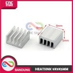 HEATSINK 9X9X5MM ALUMINIUM PAD PENDINGIN A4988 HEAT SINK IC 9X9X5 9x9x5 9x9xMM - Image 2