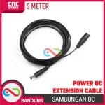5M KABEL SAMBUNGAN POWER DC 5.5x2.1 EXTANSION CABLE PERPANJANGAN LED - Image 2