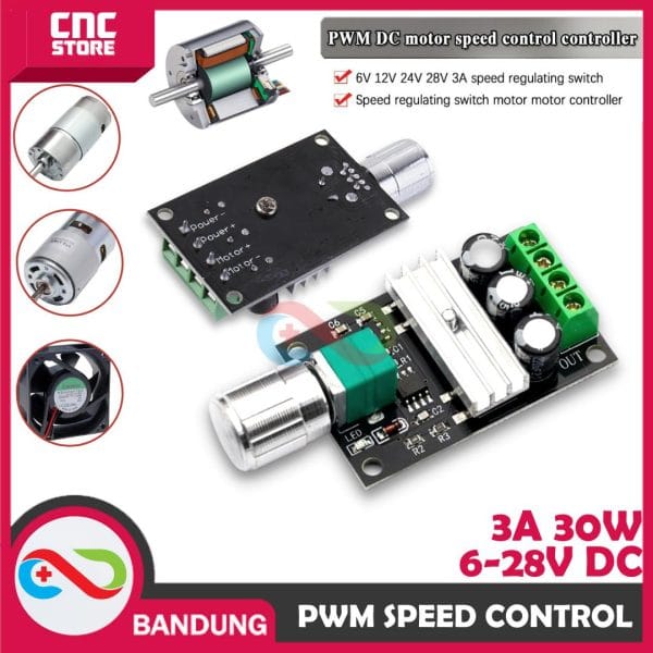 VARIABLE PWM MOTOR SPEED LED DIMMER CONTROLLER DC 3A 6V-28V 5A DC ARDUINO UNO NANO MINI