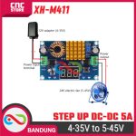 DC-DC Step Up Modul XH-M411 5A – Boost Converter 4-35V ke 45V Digital Display - Image 6