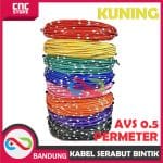 KABEL BINTIK SERABUT TEMBAGA OTOMOTIF MOBIL MOTOR STANDARD JEPANG - AVSS 0.5 -HITAM PERMETER - Image 4