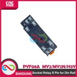 SOKET RELAY 8 PIN - PYF08A Socket Relay Soket RELAY 8pin 8 PIN (RELAY 8 KAKI MY2, MY2N, dan H3Y)  FOR DIN rail. - Image 4