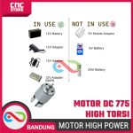 Motor DC 775 High Power 12V/24V – Motor High Torsi 6000-1200RPM - Image 4