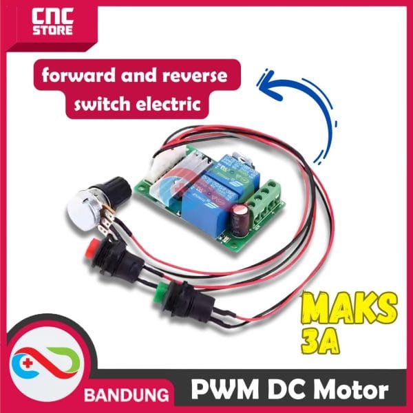 PWM DC motor speed regulator 6V12V24V forward and reverse