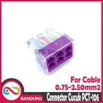 TERMINAL CUCUK 6 KABEL PCT 106 BUKAN WAGO 773 PUSH KONEKTOR TUSUK JOIN