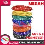 KABEL BINTIK SERABUT TEMBAGA OTOMOTIF MOBIL MOTOR STANDARD JEPANG - AVSS 0.5 -HITAM PERMETER - Image 3