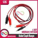KABEL CAPIT BUAYA TO CAPIT BUAYA 1 SET MERAH HITAM 1 METER - Image 4
