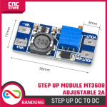 Step Up Boost Converter MT3608 – Modul DC 2A Adjustable 2V–24V ke 5V–28V - Image 2