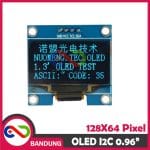 OLED LCD BLUE 0.96 I2C 128X64 DISPLAY MODULE - Image 3