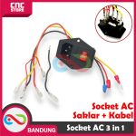 Soket AC 3in1 Kotak Lampu + Fuse Holder Power Outlet Socket Switch with cable - Image 4