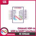 IC CH340 SMD CH340G USB SERIAL TTL UART RS232 CHIP CH 340 SOP16 - Image 2