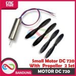 MICRO SMALL DC 720 HIGH TORQUE HIGH SPEED FOR DRONE PLUS BALING BALING HITAM A/B
