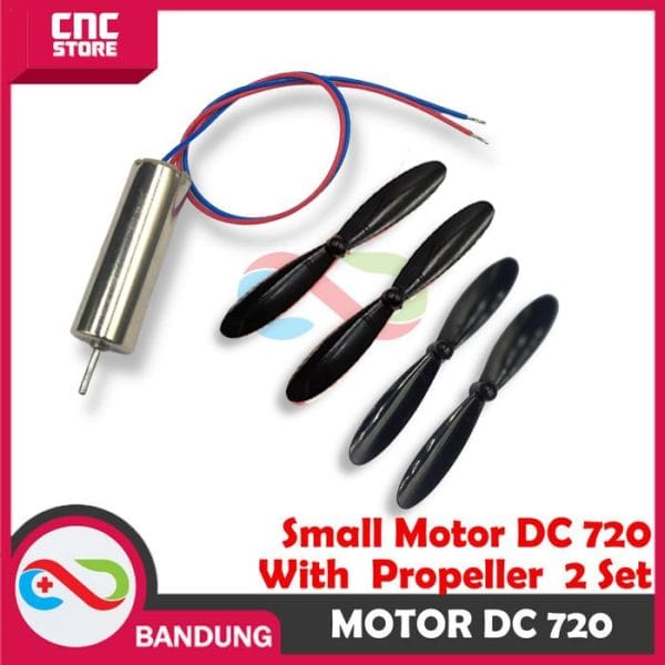 MICRO SMALL DC 720 HIGH TORQUE HIGH SPEED FOR DRONE PLUS BALING BALING HITAM A/B