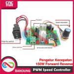 PWM SPEED MOTOR DC CONTROLLER PENGATUR KECEPATAN 150W FORWARD REVERSE - Image 2