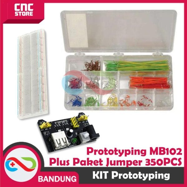 PAKET LENGKAP KIT PROTOTYPING MB102 PLUS PAKET JUMPER 350PCS