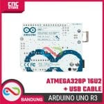 Arduino UNO R3 ATMEGA328P ATMEGA 16U2 Compatible Board + Kabel USB - Image 5