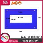 LCD FRAME AKRILIK CASE 1 LAYER 20X4 ARDUINO BIR 2004 PLUS BAUT DAN MUR - Image 3