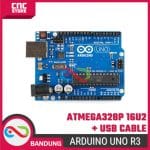Arduino UNO R3 ATMEGA328P ATMEGA 16U2 Compatible Board + Kabel USB - Image 4