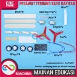 MAINAN EDUKASI PESAWAT TERBANG 2 BALING KAYU RAKITAN STEM DIY - Image 3