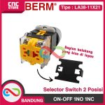 Selector Switch 2 Posisi 22mm  LA38-11X21 ON-OFF 1NO 1NC SAKLAR PUTAR PANEL POWER SWITCH - Image 4