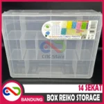 BOX REIKO STORAGE 1418 GREE LEAF 14 SEKAT - Gambar 2