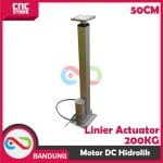 LINEAR ACTUATOR MOTOR DC 12V HIDROLIK HYDRAULIC 500MM 2000N 200KG 50CM