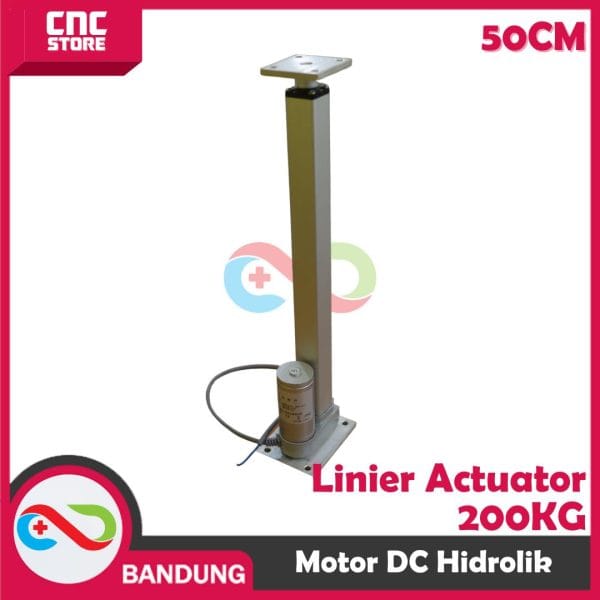LINEAR ACTUATOR MOTOR DC 12V HIDROLIK HYDRAULIC 500MM 2000N 200KG 50CM