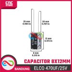 Capacitor Electrolytic Elco 470uF 25V – Kapasitor Elektrolit 470uF untuk Proyek Elektronik - Image 2