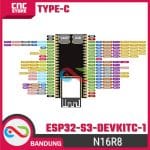 ESP32-S3 DevKitC-1 N16R8 Type-C dengan PSRAM 16MB – Board Pengembangan untuk IoT - Image 3