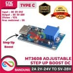 STEP UP MODULE BOOST DC DC TYPE C MT3608 ADJUSTABLE  2A 2V-24V TO 5V-28V