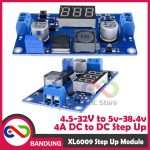 MODULE STEP UP STEP-UP XL6009 ADJUSTABLE DC TO DC BOOST CONVERTER 4A VOLTMETER - Image 5