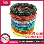 KABEL BINTIK SERABUT TEMBAGA OTOMOTIF MOBIL MOTOR STANDARD JEPANG - AVSS 0.85 -BIRU PERMETER - Image 2