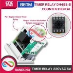 Timer DH48S-S Relay Twin Counter Digital Precision Delay Time PD37 - 220VAC - Image 4