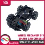 Smart Car Chassis Robot 4WD Wheel Mecanum DIY – Chassis Robot 4 Roda untuk Proyek DIY - Image 4