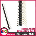 PIN HEADER STRIP MALE SINGLE ROW 1X40 2.54MM RIGHT ANGLE L SHAPED BENGKOK