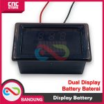 Dual Display Battery Baterai Capacity Level Indicator Meter Tester 12/24/48/60V - Image 2