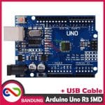 ARDUINO UNO R3 ATMEGA328P SMD CH340 COMPATIBLE BOARD PLUS USB CABLE - Image 5