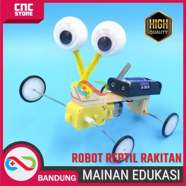 MAINAN EDUKASI RAKITAN ROBOT REPTIL DIY ELEKTRIK STEM