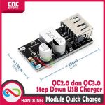 DC STEP DOWN USB CHARGING MODULE 9V-32V TO 5V QC3.0 FAST CHARGING 24W - Image 2
