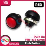 PUSH BUTTON PUSH ON MOMENTARY PBS-33B 12MM BLACK - Image 5