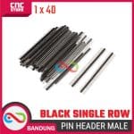 PIN HEADER MALE STRIP SINGLE ROW 1X40 2.54MM BLACK HITAM FOR ARDUINO MINI NANO - Image 5